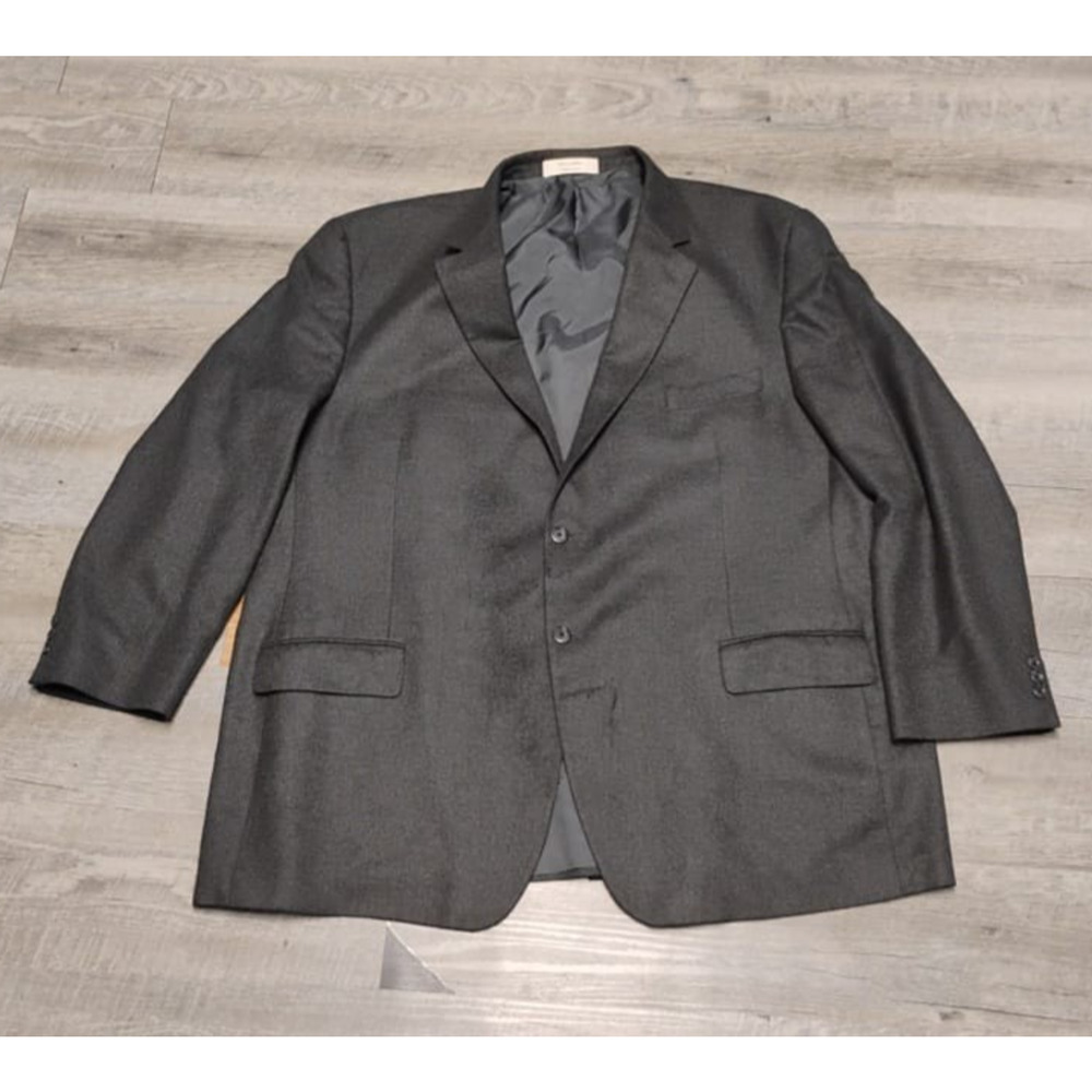 John W Nordstrom Loro Piana 100% Cashmere Blazer Charcoal Gray Mens 54R Tailored
